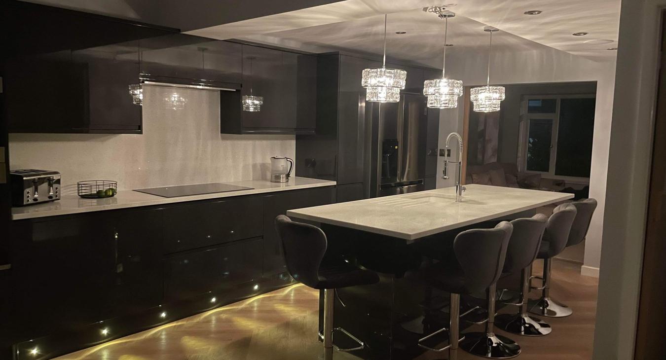 Kitchen lighting electrician in Huddersfield