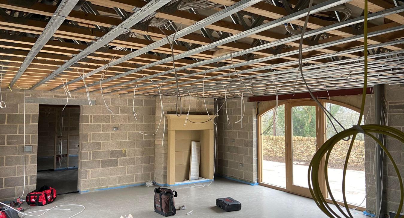 Rewiring in Marsden, Huddersfield 