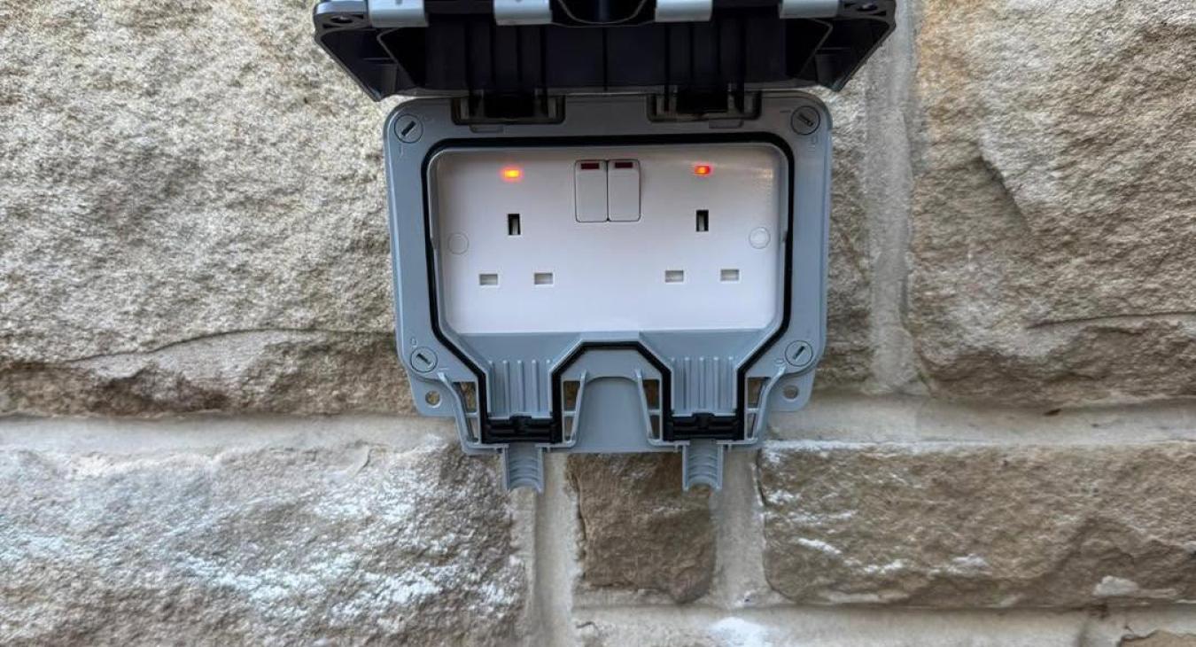 Who can install an outdoor socket? Advice from your local electrician in Holmfirth. 